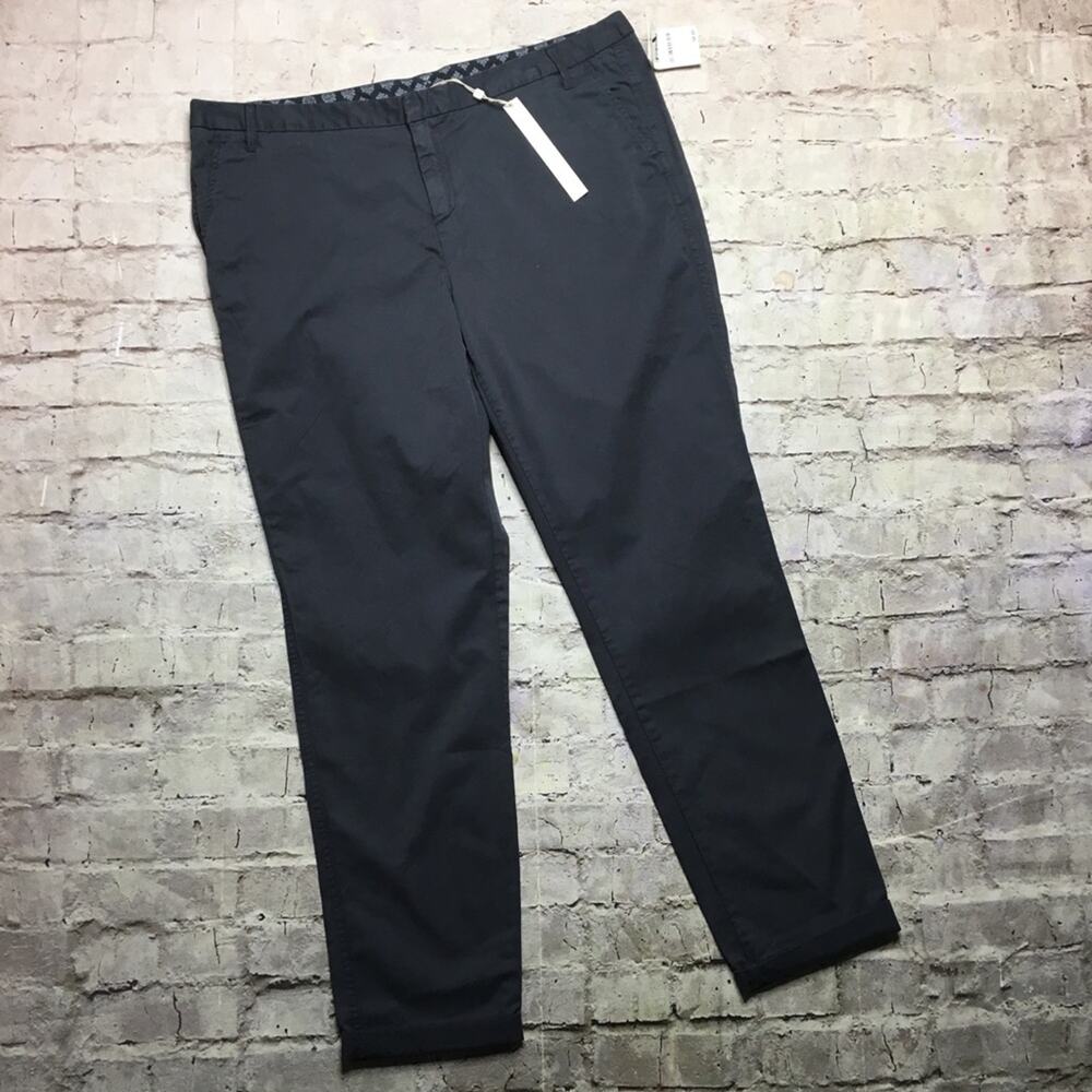 Caslon Chino Ankle Pants in Grey Ebony